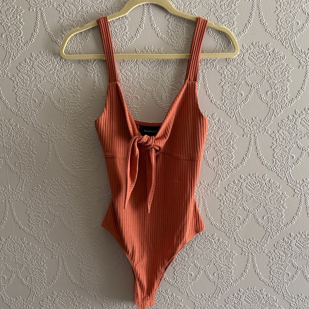 MINKPINK Kids One Piece Bodysuit in Rust